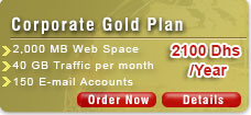 Web Hosting / Corporate Gold Plan